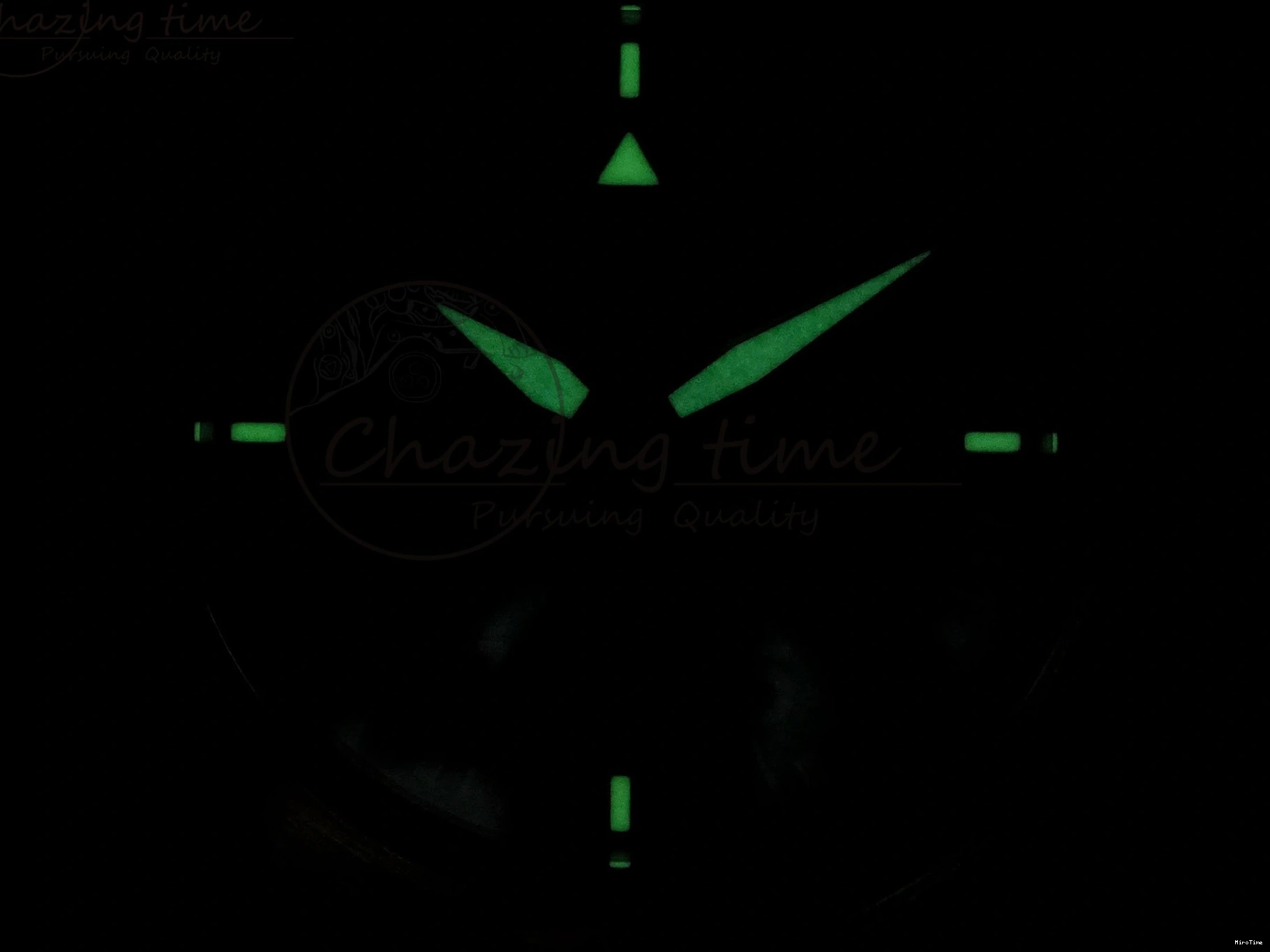 MIROTIME 0511 ZipUp Pilot Mark XX BLSF 1:1 Best Edition Green Dial on Brown Leather Strap MIYOTA 7019